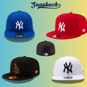New Era 59FIFTY MLB Baseball Hat NY Yankees Dodgers Red Sox Fitted Cap High Quality Embroidered Streetwear Fashion for Men Women