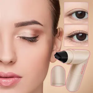 Eyeliner Pencil Set-Foldable Eyeliner Stamp for Perfect Wings, Waterproof Eyeliners Tool, Smudge Proof Eyeliners Pen for Beginners Friendly Everyday Makeup Tool (Black+Brown)