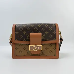 Pre-owned Louis Vuitton canvas Shoulder Bags LV Dauphine MM【BF 1Z】