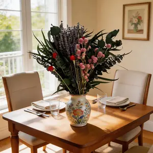 Vintage Inspired Dried Flower Bouquet