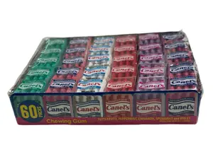 Canel’s Assorted Chewing Gum 60 Pack – Tutti-Frutti, Spearmint, Peppermint, Cinnamon & Violet Flavor – Mexican Gum Variety Pack