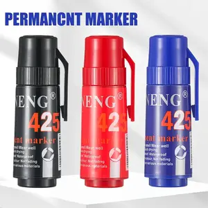 Chisel Tip Permanent Marker Pens, Large Capacity, Quick-Drying & Fade-Resistant Ink, Perfect for Art Drawings, Signs, Ad Designs