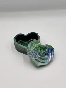 Homemade Epoxy Resin rose heart box