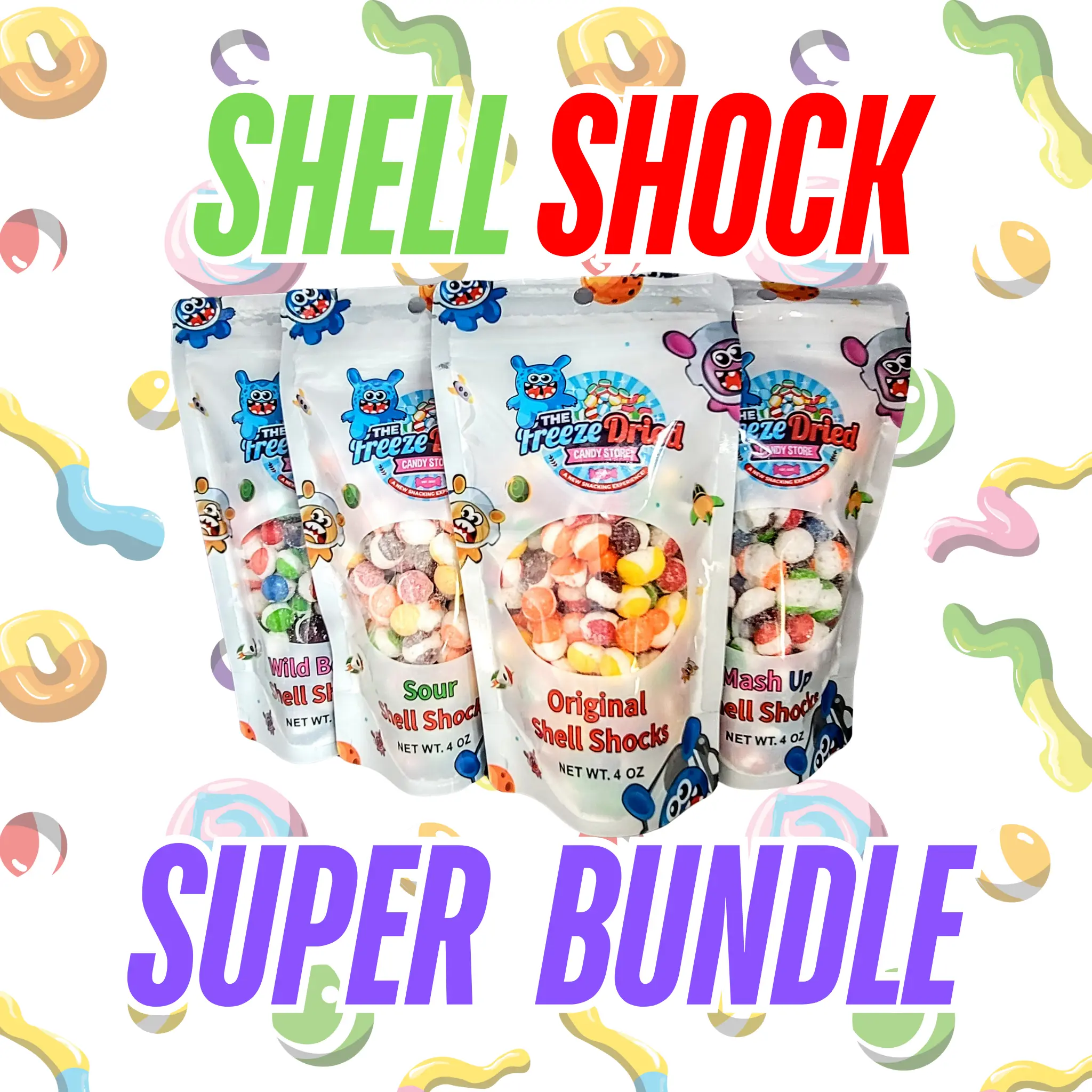 Freeze Dried Candy Shell Shock Super Bundle freeze-dried candy