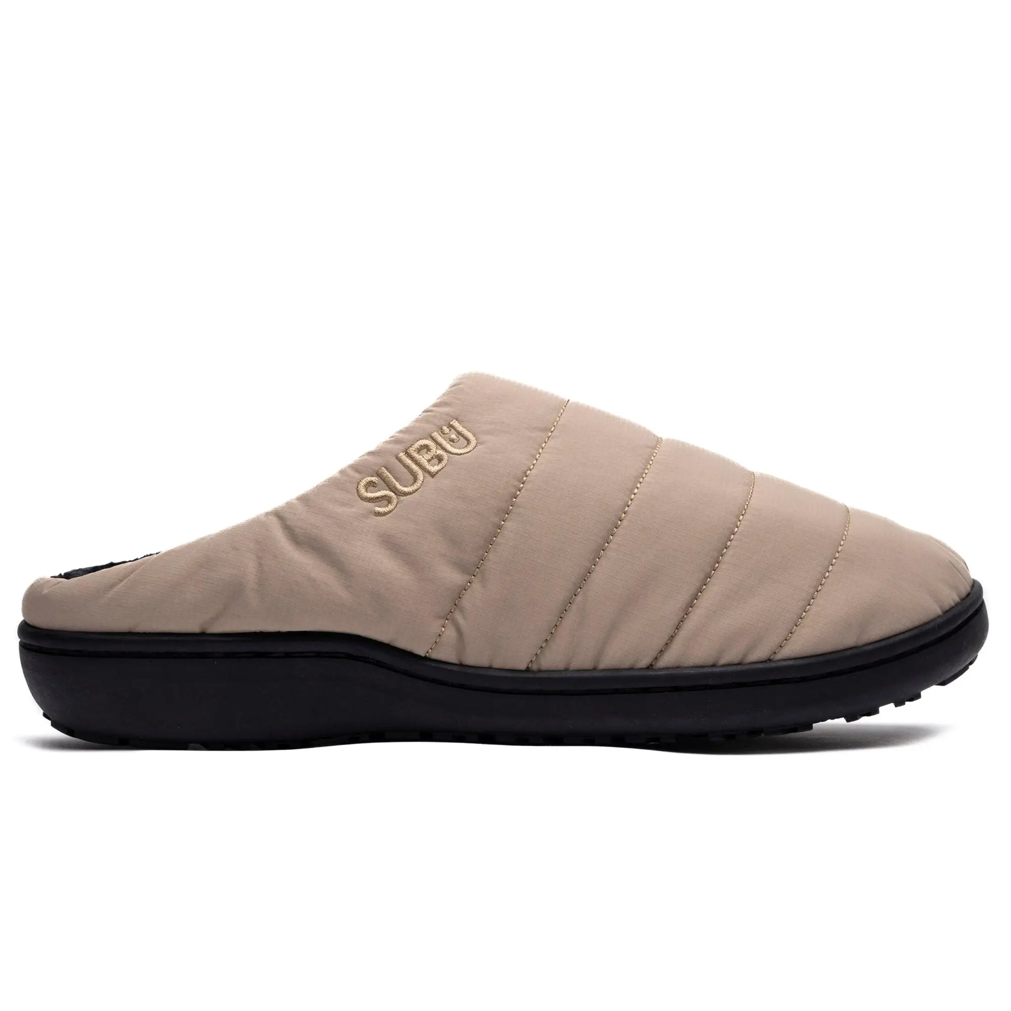 Women's A.P.C. x Subu Slip-On Warmth Boost Casual Home Slippers - Beige Winter Synthetic Down Tone-On-Tone Soft-Lined Shoes