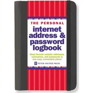 The Personal Internet Address & Password Logbook (removable cover band for ) - Hardcover