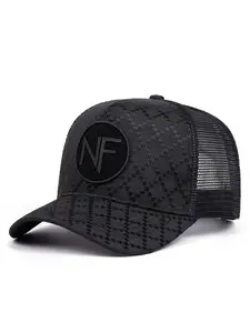 2026 New Fashionable Personalized Baseball Hat NF Grid Embroidery Street Creative Hip Hop Hat Skateboarding Hat Outdoor Leisure Sports Sunshade Hat Daily Commuter Decorative Hat Male Female Same Style Breathable Mesh Hat Adjustable Snapback