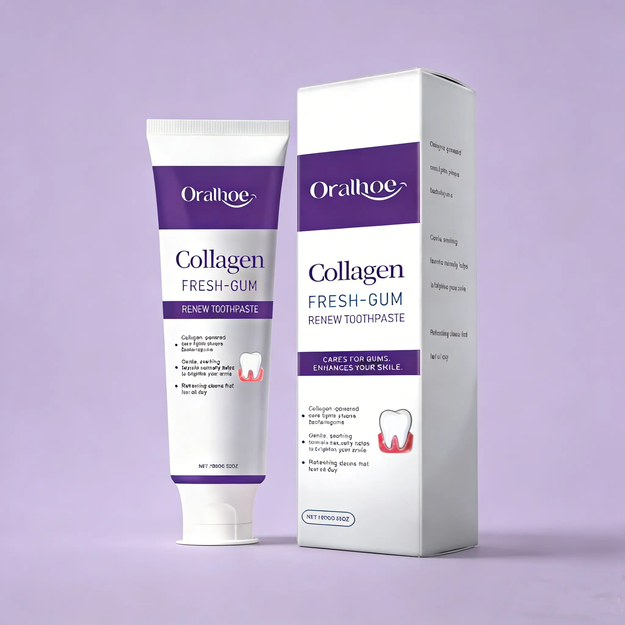 Collagen Toothpaste, Clean Teeth Fresh Breath, Strengthen Enamel, Shine ...