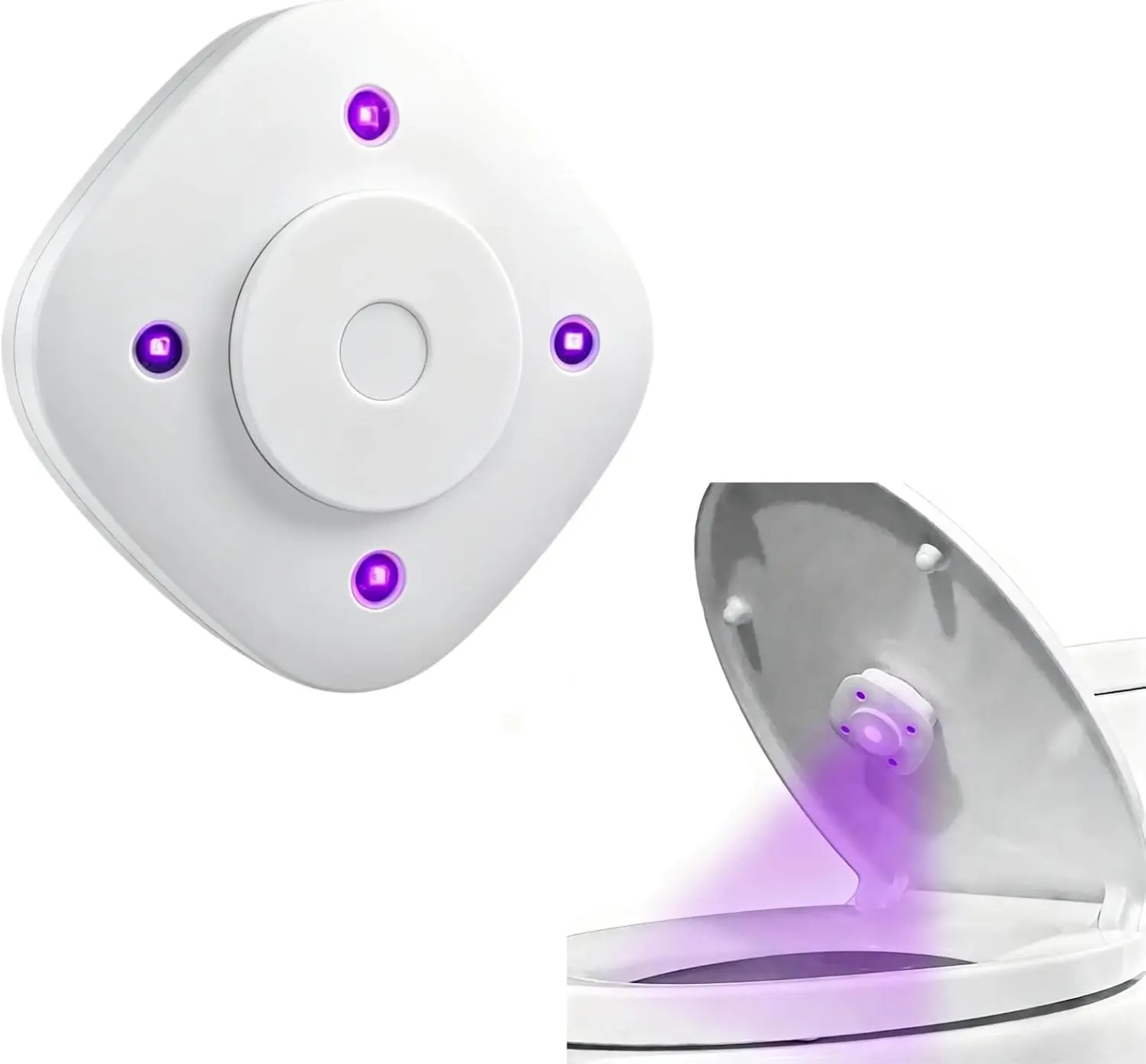 Smart Toilet Lid Light Attachment with Built-in Rechargeable Battery, Intelligent Motion Sensor Toilet Bowl Night Light with Aromatherapy, Clean Toilet Lid Lights, Easy Tool-Free Installation