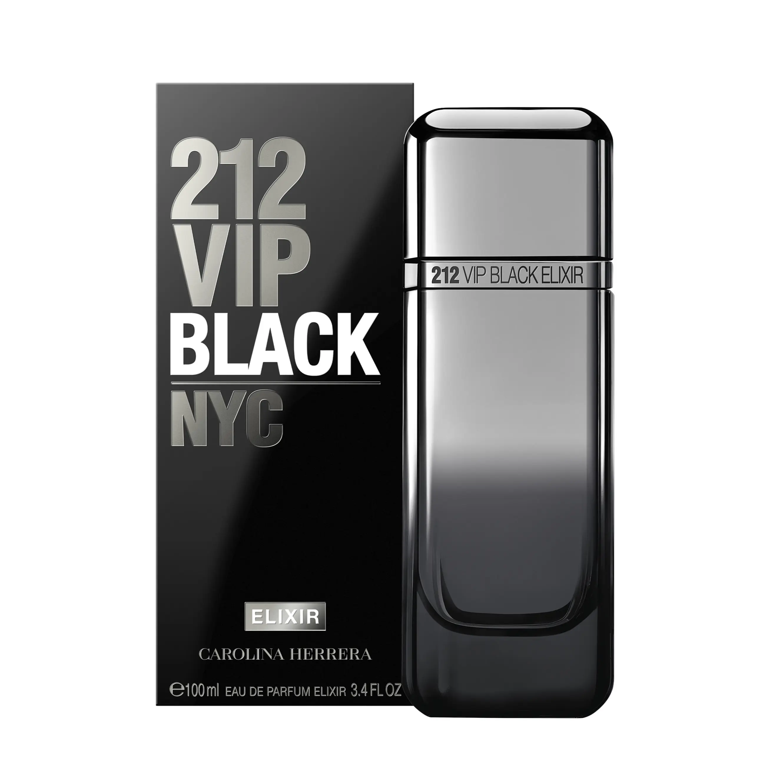 Carolina Herrera 212 Vip Black Elixir for Men Eau de Parfum Spray, 3.4 Ounce