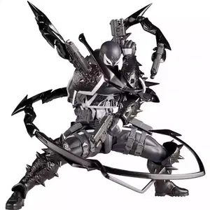 Anime Toys Agent Anti Venom Action Figure Kaiyodo Figurine Pvc Movable Collection Edward Eddie Brock Ko Model Toy Gfit