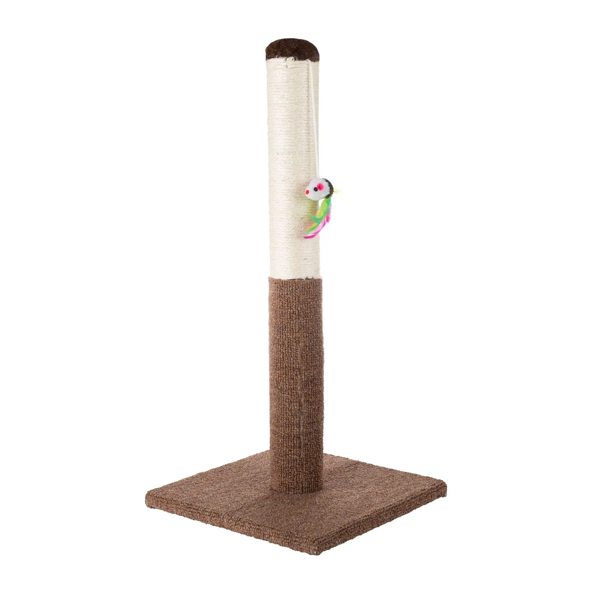 Petmaker Cat Sc ratching Post w ith Sisal Scrat cher & Toy Petmaker Cat Sc ratching Post w ith Sisal Scrat cher & Toy