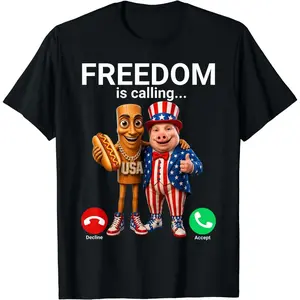 Tung Tung Tung Sahur John Pork Fourth of July T-Shirt 089