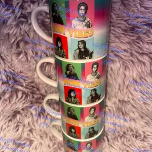10oz “MOM VIBES “ stackable coffee mug set. Cup Drinkware