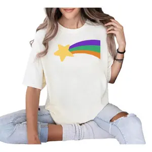 Comfort Colors Mabel Gravity Falls Shooting Star Sweatshirt Vintage-Inspired Kids Costume Soft-Washed Jumper