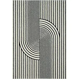 Nuevo Geometric Black Rug