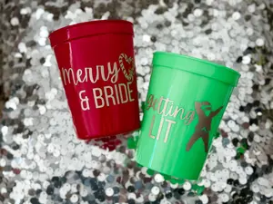 Merry and Bride Bachelorette Cups