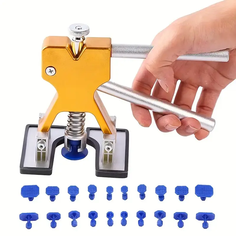 Automotive Dent Repair Kit with LED Light for Quick Fix of Car Dents & Hail Damage Fixing Tools for Big Small Ding Creases Paintless Dent Repair LED Light Board Dentrepairmachine