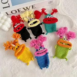 Handmade Crochet Monster Key Protector, Ugly Cute Key Cover For Car & Home, Novelty Gift For All Ages tiktokshopspringglowup