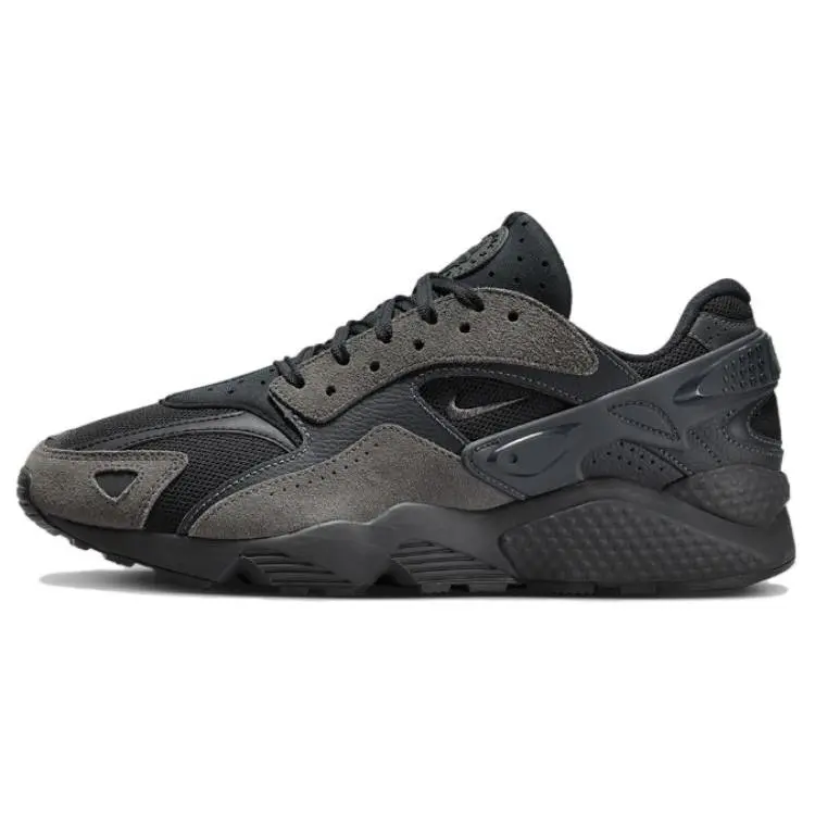 Nike Air Huarache Runner Medium Ash Anthracite Retro Comfort Low Top Commuter Running Shoes Unisex Black DZ3306-002