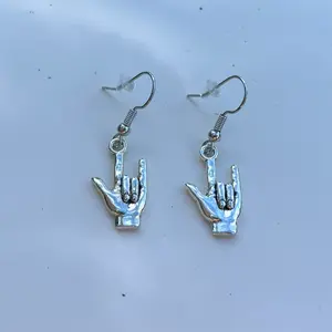 I love you sign language earrings