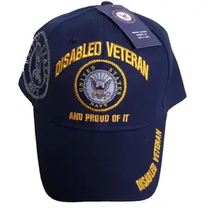 CrazyCoolBuys Disabled Navy Veteran Proud Of It Baseball Style Embroidered Hat Usa Dnv Cap
