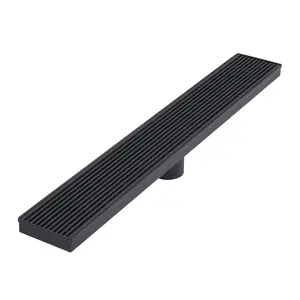 QM Drains 33.700.28 Delmar Series 28" Standard Length Plain Edge Linear Drain