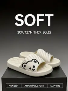 Unisex Silent Eva Slippers, Anti-Slip, Quick-Dry, Odor-Resistant, Soft Sole, Ideal for Home or Bathroom, All Seasons Comfort Footwear