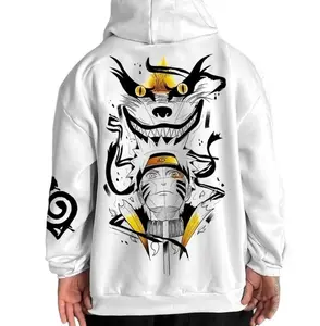 Youth & Adult Oversized Unisex Anime Print Hoodie, Perfect Naruto Shirt, Anime Lovers Shirt, Streetwear, Gift For Men For Women, Birthday Gift, Trendy Best Gift SS 82VIZ