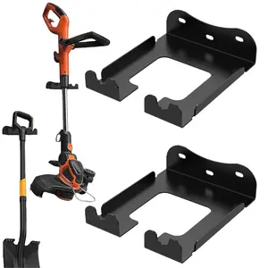 Heavy-Duty Wall-Mounted Tool Hanger, Heavy-Duty Iron Art Tool Storage System, Must-Have Tool Organizer For String Trimmers, Hedge Trimmers, Weed Wackers & Leaf Blowers - Space-Saving Garage/Shed Storage