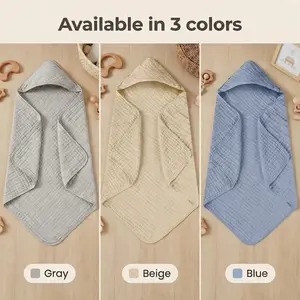 Multifunctional Hooded Windproof Blanket/bath Towel, Natural Plant Fiber, Soft Comfortable Breathable, Quick Dry（Beige, Gray, Blue）
