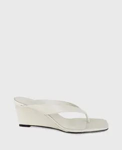 Susannah Leather Thong Wedge Sandal