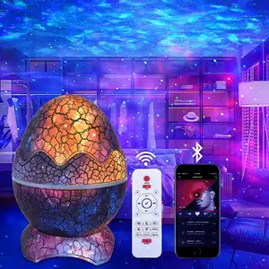 Dinosaur Egg Galaxy Star Projector Starry Light with Wireless Music Player, Night Light with White Noise, Nebula,Timer & Remote Control Best Gift & Decoration for Children's and Adults' Bedroom