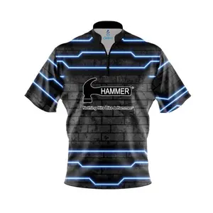 HOT 2026Hammer Blue Neon Quick Ship CoolWick Sash Zip Bowling Jersey, Gift For Bowling Player, Bowlers Gift Bowling Team #bowlingvibes #bowlingnight #bowlingfit #bowlingaesthetic #outfitinspo #streetwearfit