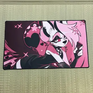 Helluva Boss Pin-Up Loona Valentine, Extended, Thick, Non-Slip Rubber Base Desk Mat