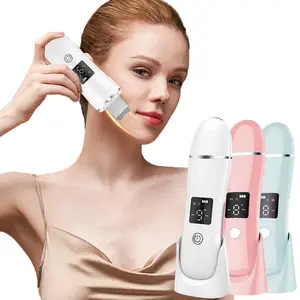 Ultrasonic Face Blackhead Cleaner, USB Rechargeable Smart Electric Facial Cleansing Instrument, Home Use Skin Scrubber for Beauty