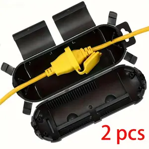 Outdoor Waterproof Switch Cover Socket Junction Box, One in and One Out, Outdoor Wire Extension Cord Socket, Durable and Reliable