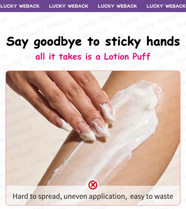 Weback Jumbo Body Puff – Super Soft, Quick Application, Saves Lotion & Oil, Easy to Clean for Body Lotion, Sunscreen