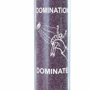Domination 7 Day Candle - Decorative Candle with "DOMINATION" Text and Graphic Design - Ornaments