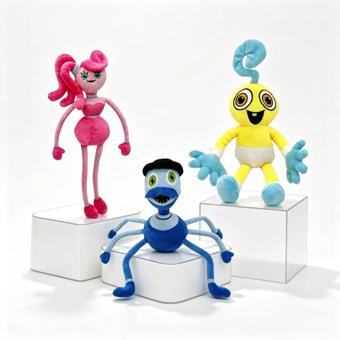 Poppy Playtime Plush Bundle –3-Piece-plushies,Collectible for gamers