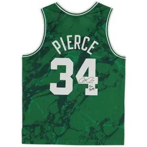 Framed Paul Pierce Boston Celtics Autographed Green Mitchell & Ness 2007-2008 Marble Swingman Jersey with "The Truth" Inscription - Fanatics Authentic Certified