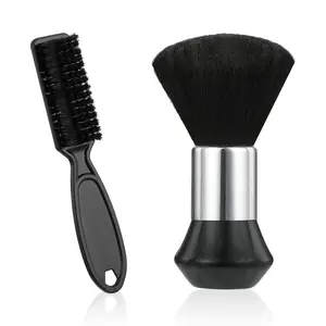 Neck Face Duster Brush, Barbershop Beard Brush, Barber Hair Cleaning Brush, Hairdressing Styling Makeup Tool, Beauty Products, 2 pcs