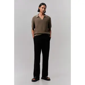 H&M Regular Fit Textured-knit polo shirt