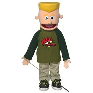 Christian Boy Puppet, Jesus Is My Superhero Shirt (25")