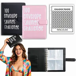 100 Envelopes Retirement Saving Challenge, Savings Envelope Binder, Prepare Early for Retirement with Budget Binder & Cash Envelopes, Secure $5050 Retirement Savings Goal