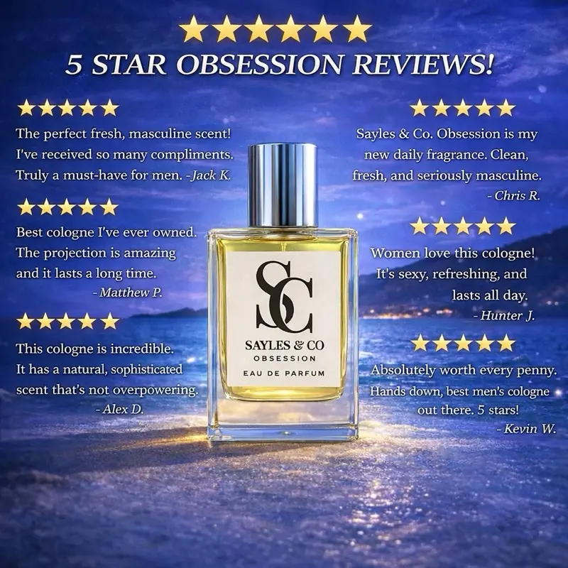 Sayles & Co. OBSESSIONN Eau de Parfum 30ML - Premium Fragrance for Men ...
