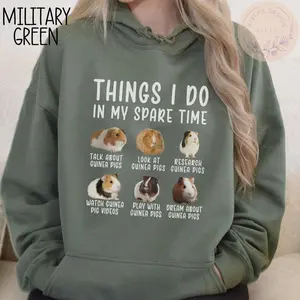 Guinea Pig Hoodie,Funny Guinea Pig Sweater,Pet Lover Gift,Guinea Pig Gifts,Animal Lover Hooded Sweatshirt,Cute Animal Tee,Guinea Pig Present