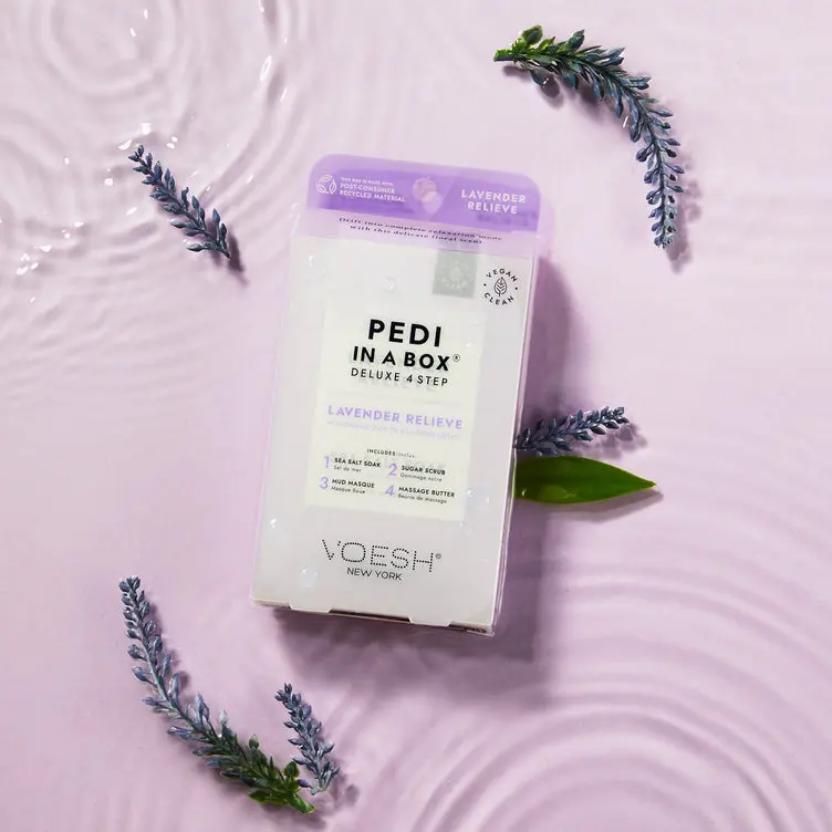 VOESH Pedi in a Box Deluxe 4 Step  "Lavender"