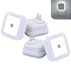 [SummerVibes] LED Night Light Lamp 6-Pack with Smart Sensor Dusk to Dawn Daylight Warm White 0.5W Plug-in Night Lights for Bedrooms & Bathrooms