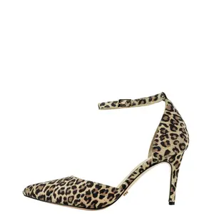 Heels For Men & Non-Binary | Lidia Talavera High Heel Pumps for Men, Women, and Nonbinary | 85 mm Pointed Toe Leopard Pumps for Men